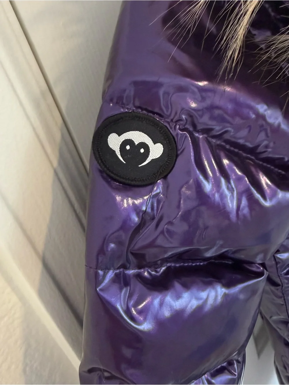 Appaman Purple Puffer Coat with Faux-Fur Trim - 4T